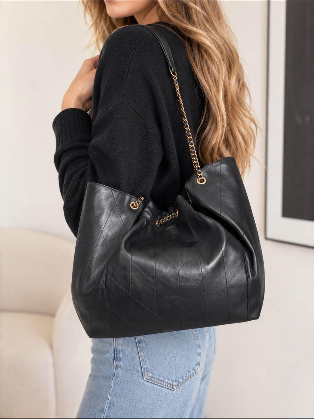Karl Lagerfeld Estelle leather tote